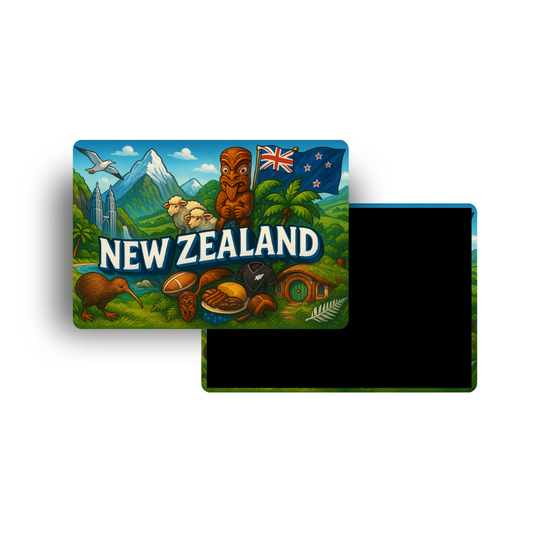 M633 Magnet Touristique Pays du Monde - Nouvelle Zélande (New zeland)