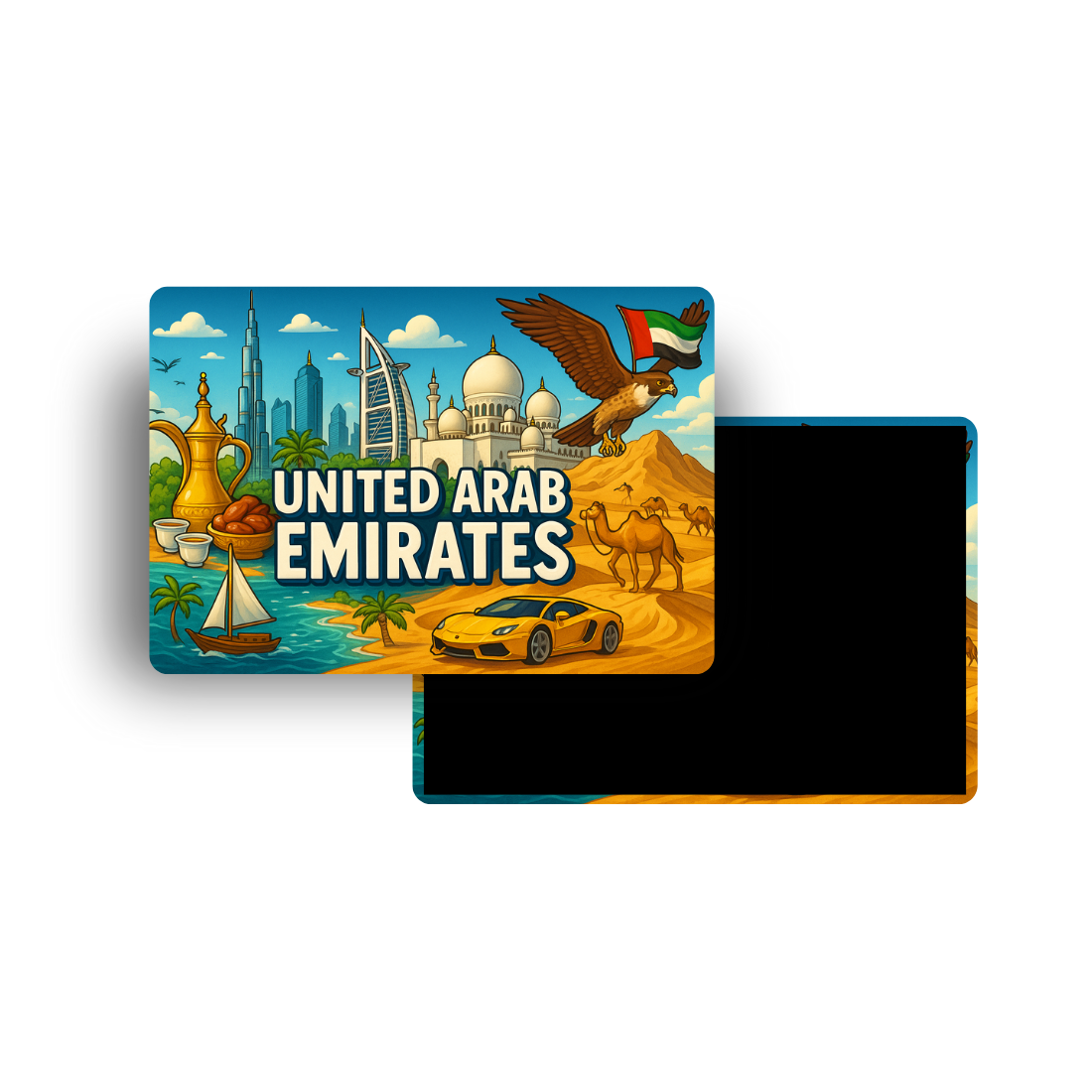 M635 Magnet Touristique Pays du Monde - Emirats arabes unis (United arab Emirates)