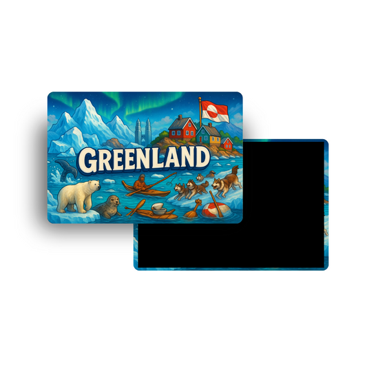 M639 Magnet Touristique Pays du Monde - Groenland (Greenland)