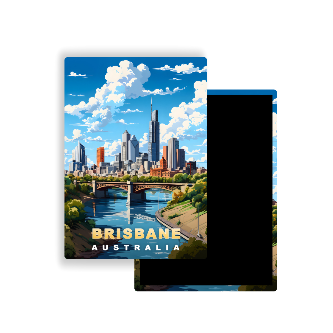 M700I Magnet Affiche de voyage du monde Brisbane Australie