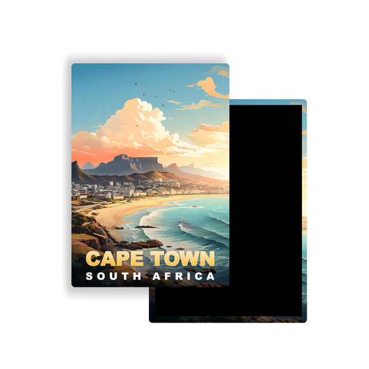 M700M Magnet Affiche de voyage du monde Le Cap Afrique du Sud
