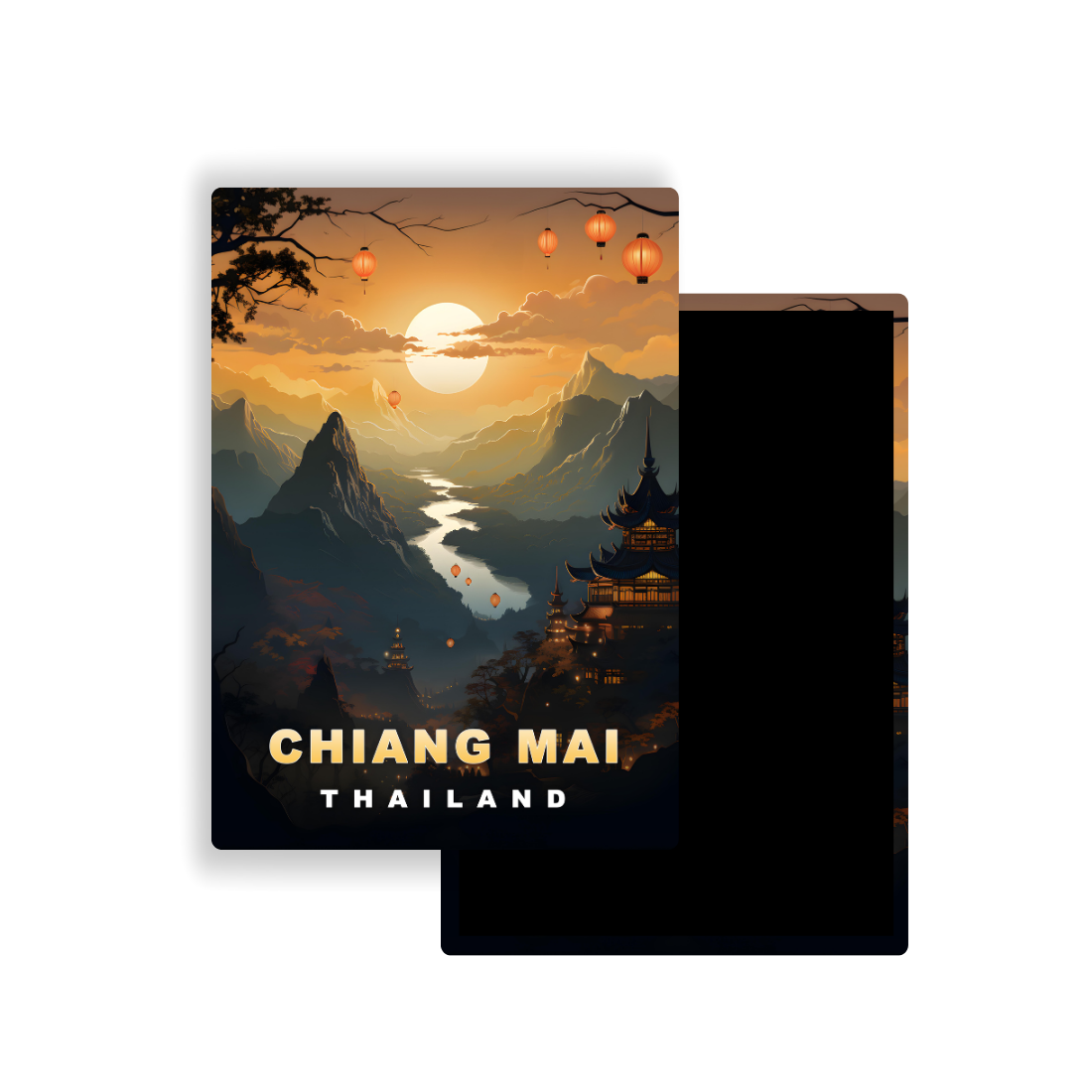 M700O Magnet Affiche de voyage du monde Chiang Mai Thaïlande