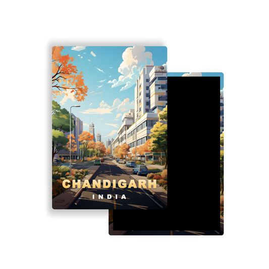 M700P Magnet Affiche de voyage du monde Chandigarh Inde