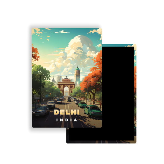 M700X Magnet Affiche de voyage du monde Delhi Inde