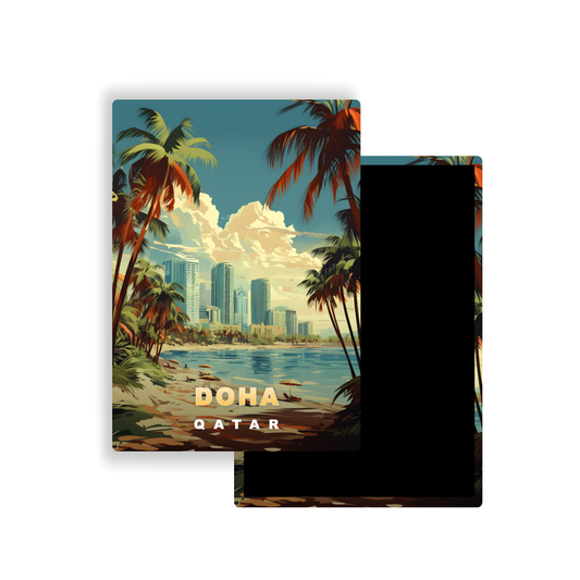 M700Z Magnet Affiche de voyage du monde Doha Qatar