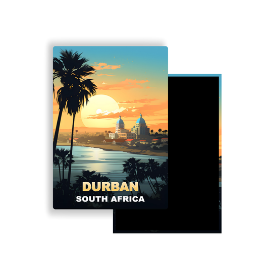 M701C Magnet Affiche de voyage du monde Durban Afrique du Sud