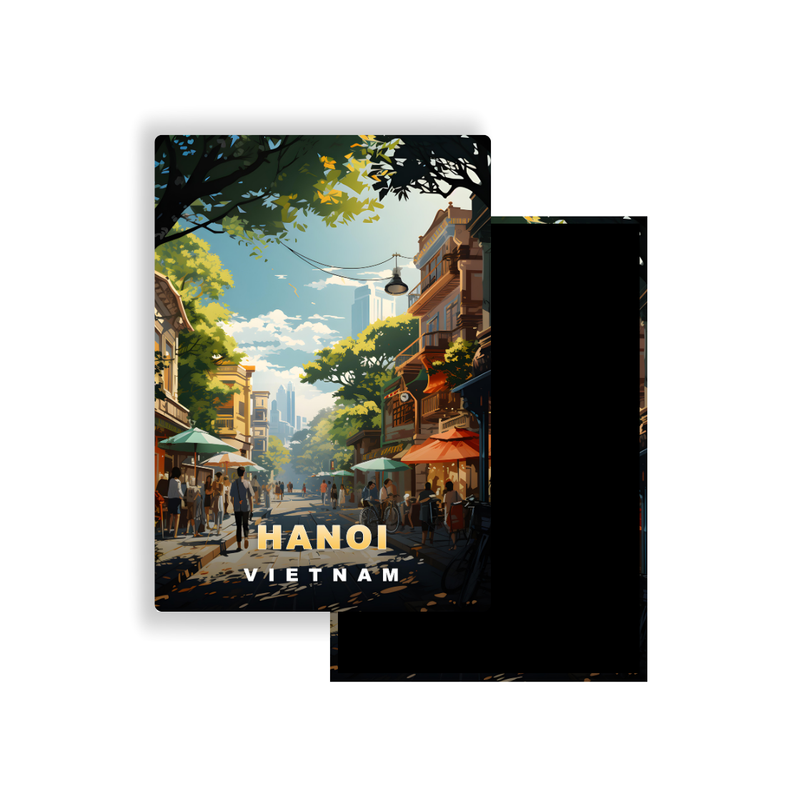 M701E Magnet Affiche de voyage du monde Hanoï Vietnam