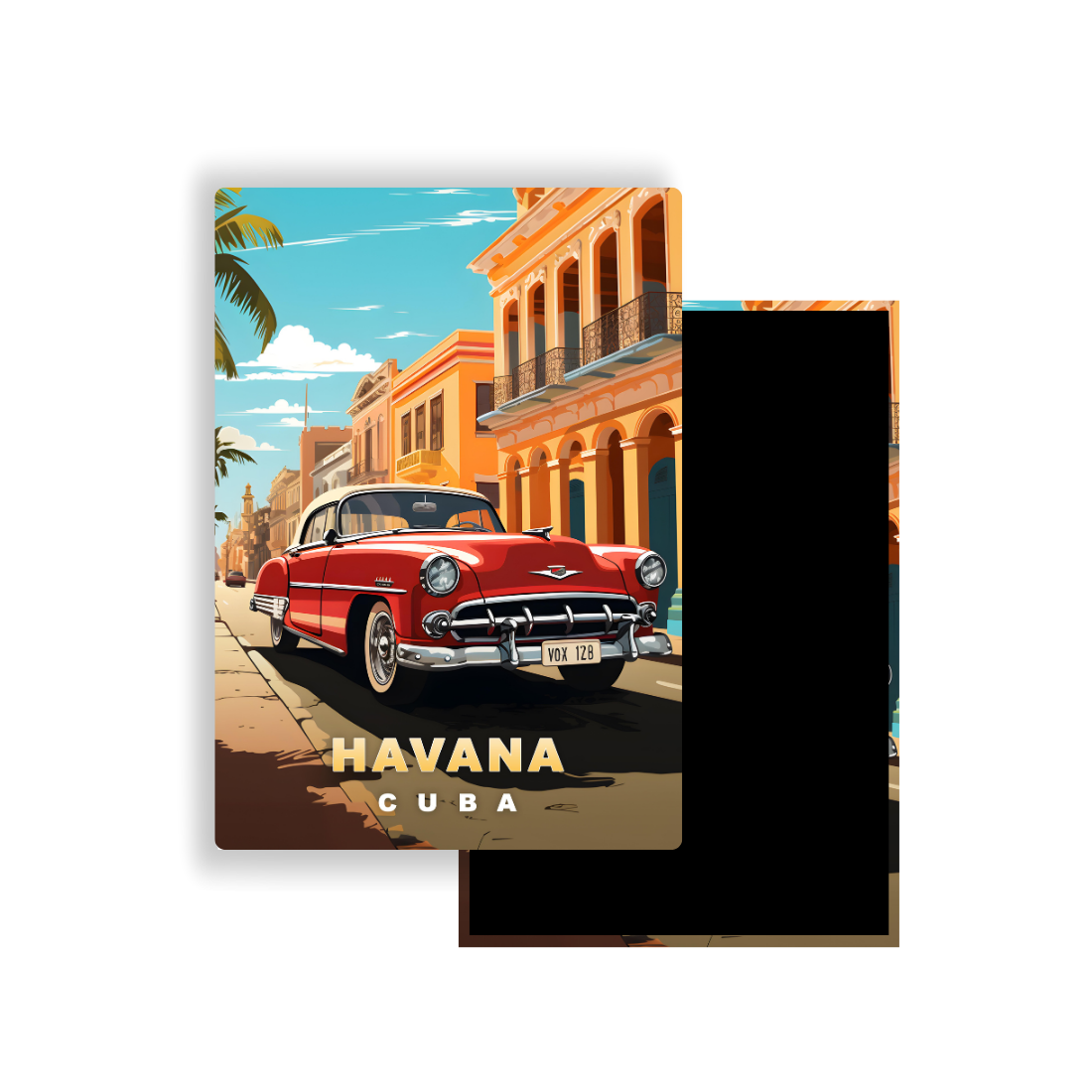 M701F Magnet Affiche de voyage du monde La Havane Cuba