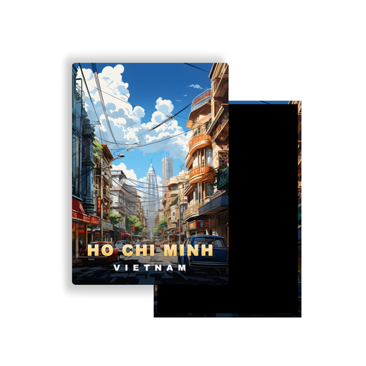 M701I Magnet Affiche de voyage du monde Hô Chi Minh-Ville Vietnam