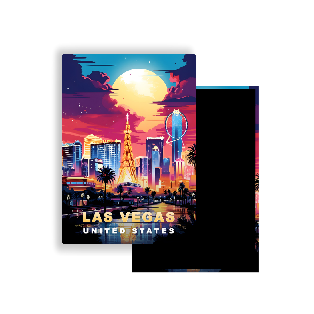 M701M Magnet Affiche de voyage du monde Las Vegas États-Unis