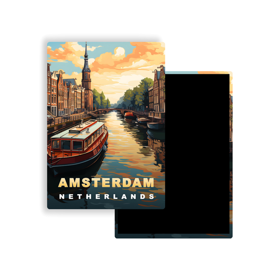 M701 Magnets Affiches de Voyage Europe - Amsterdam Pays-Bas