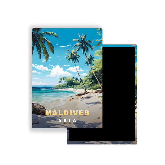 M701Q Magnet Affiche de voyage du monde Maldives Maldives