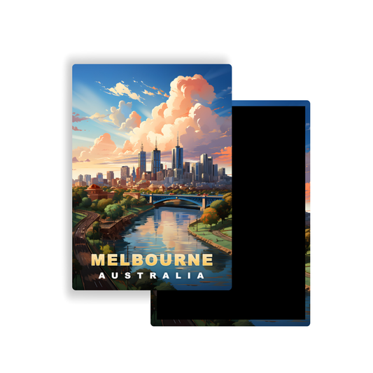 M701T Magnet Affiche de voyage du monde Melbourne Australie