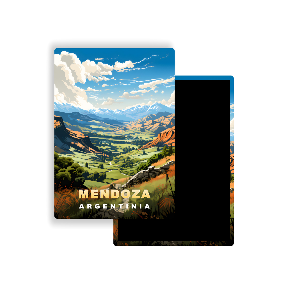 M701V Magnet Affiche de voyage du monde Mendoza Argentine