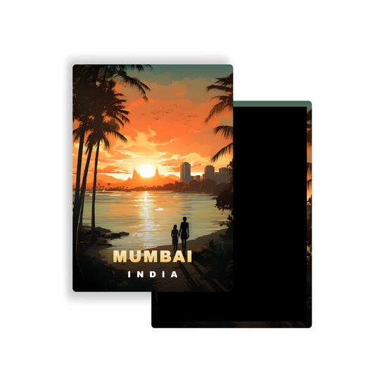 M701Y Magnet Affiche de voyage du monde Mumbai Inde