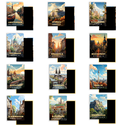 M734 Magnets Affiches de Voyage Europe - Lille France