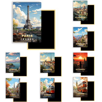 M775 Magnet Affiche de Voyage Europe - Varsovie Pologne