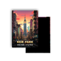 M702F Magnet Affiche de voyage du monde New York États-Unis