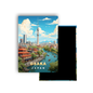 M702H Magnet Affiche de voyage du monde Osaka Japon