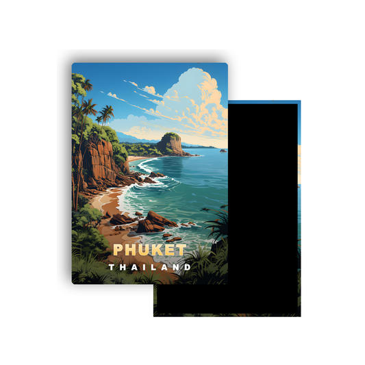 M702J Magnet Affiche de voyage du monde Phuket Thaïlande