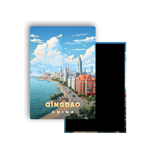 M702L Magnet Affiche de voyage du monde Qingdao Chine