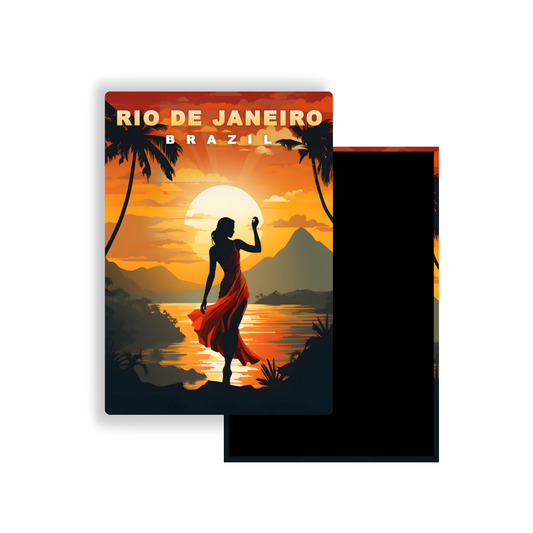 M702N Magnet Affiche de voyage du monde Rio de Janeiro Brésil