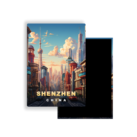 M702U Magnet Affiche de voyage du monde Shenzhen Chine