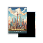 M702V Magnet Affiche de voyage du monde Shanghai Chine