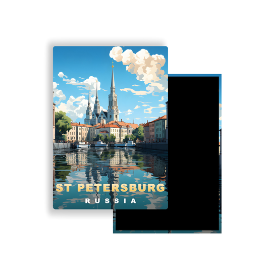M702Y Magnet Affiche de voyage du monde Saint-Pétersbourg Russie