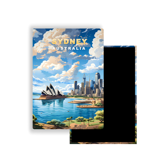 M702Z Magnet Affiche de voyage du monde Sydney Australie