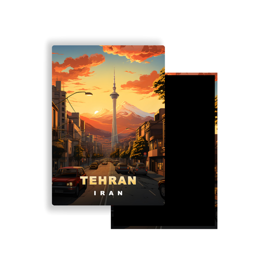 M703B Magnet Affiche de voyage du monde Téhéran Iran