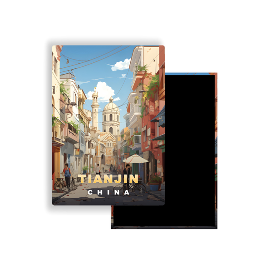 M703C Magnet Affiche de voyage du monde Tianjin Chine
