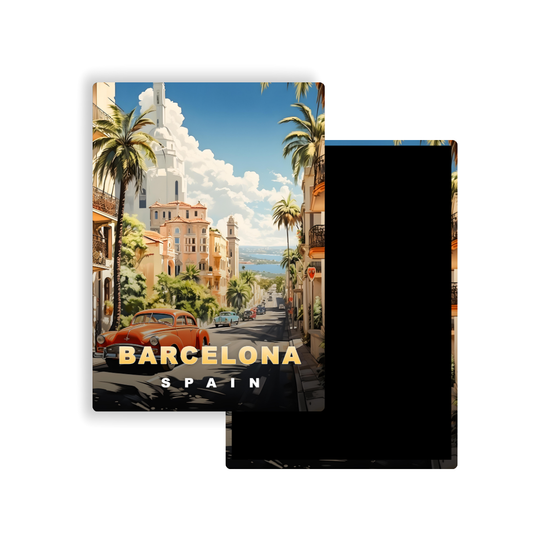 M705 Magnets Affiches de Voyage Europe - Barcelone Espagne