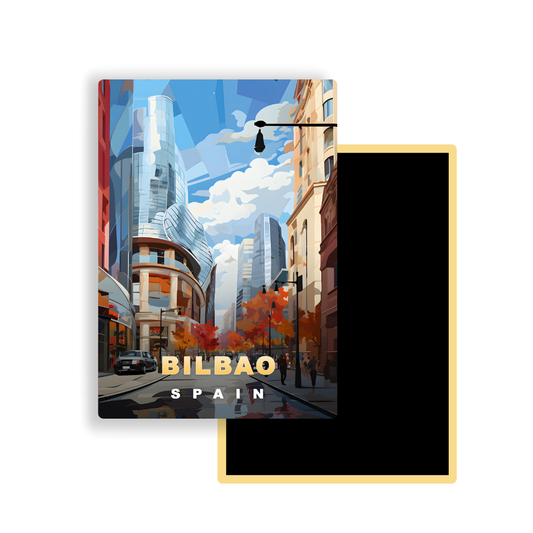 M709 Magnets Affiches de Voyage Europe - Bilbao Espagne