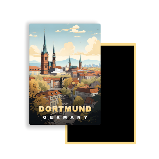 M721 Magnets Affiches de Voyage Europe -  Dortmund Allemagne