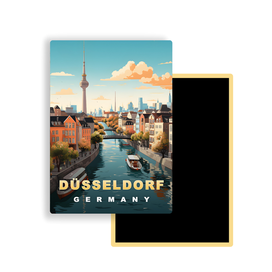 M724 Magnets Affiches de Voyage Europe - Düsseldorf Allemagne