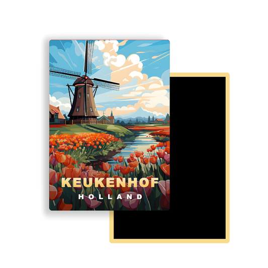 M731 Magnets Affiches de Voyage Europe -Keukenhof Hollande