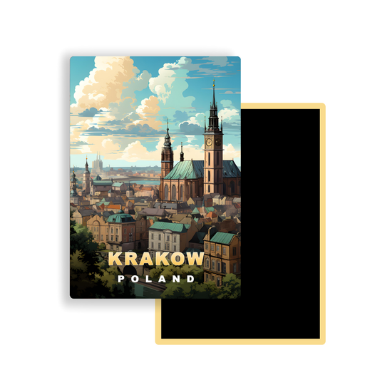 M732 Magnets Affiches de Voyage Europe - Cracovie Pologne