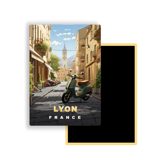 M738 Magnets Affiches de Voyage Europe - Lyon France