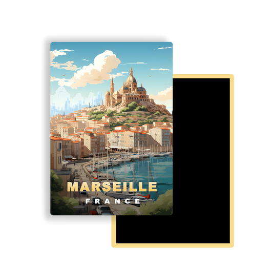 M742 Magnets Affiches de Voyage Europe - Marseille France