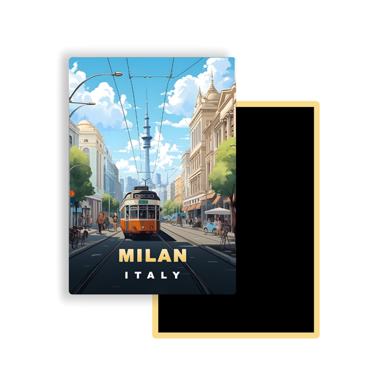 M743 Magnets Affiches de Voyage Europe - Milan Italie