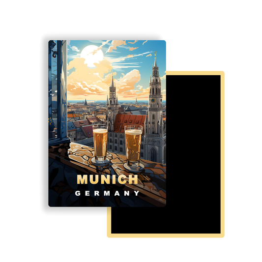 M744 Magnets Affiches de Voyage Europe - Munich Allemagne