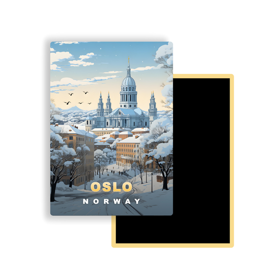 M747 Magnets Affiches de Voyage Europe - Oslo Norvège