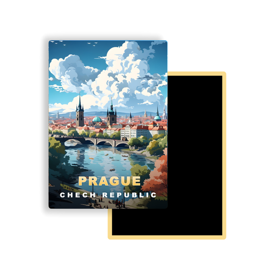 M751 Magnets Affiches de Voyage Europe - Prague République tchèque