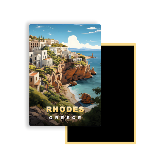 M753 Magnets Affiches de Voyage Europe - Rhodes Grèce