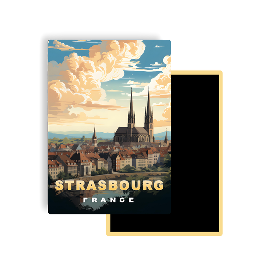 M764 Magnets Affiches de Voyage Europe - Strasbourg France