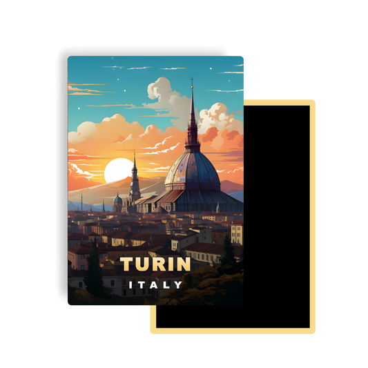 M769 Magnets Affiches de Voyage Europe - Turin Italie
