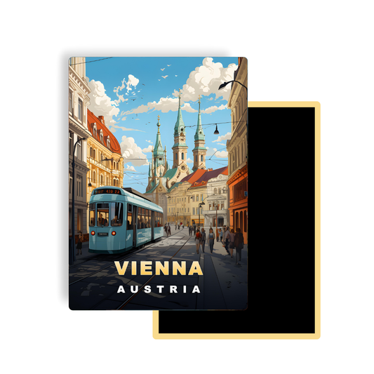M774 Magnet Affiche de Voyage Europe - Vienne Autriche