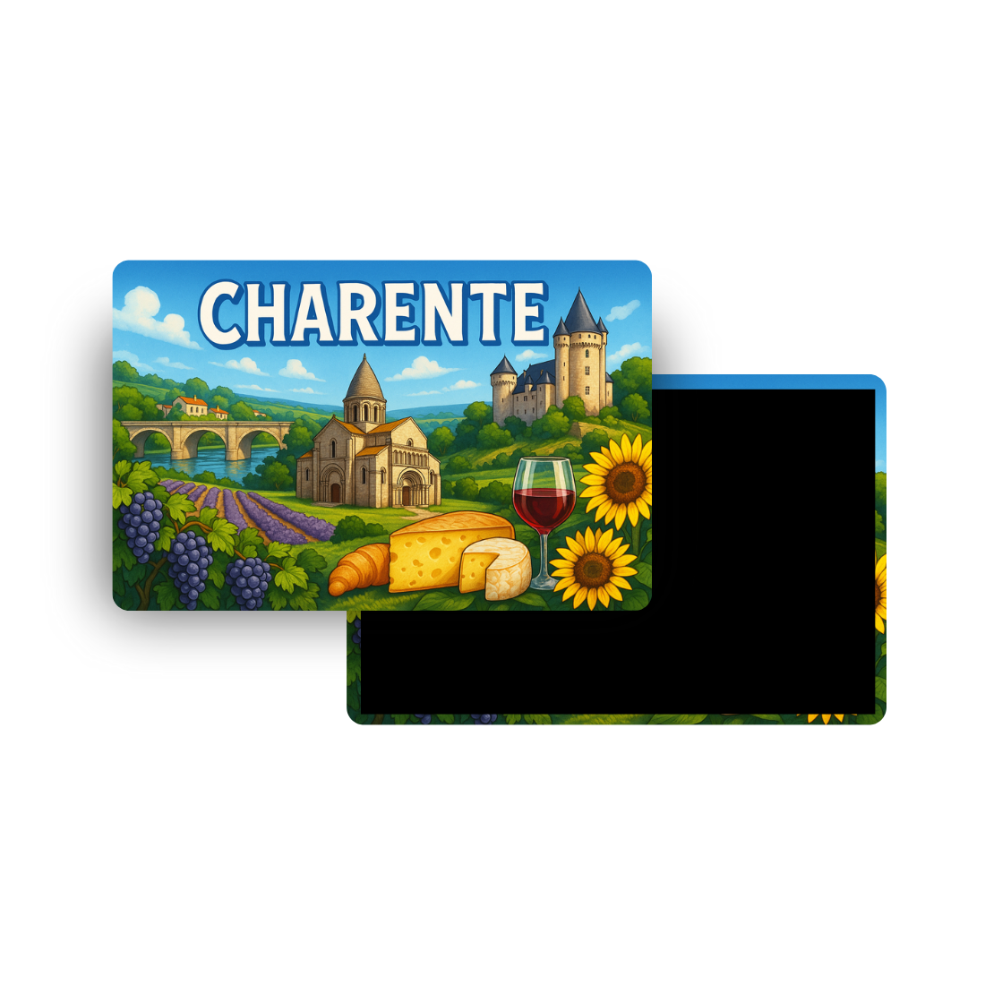 M830 Magnet Touristique Région de France - Charente