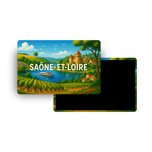 M885 Magnet Touristique Départements et Régions de France - Saône et Loire